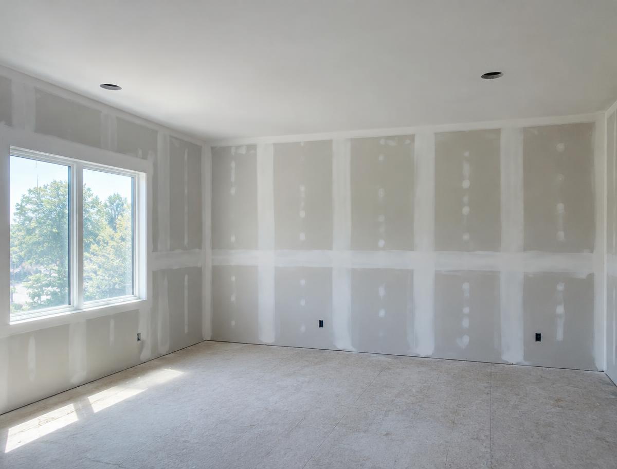 New drywall installation